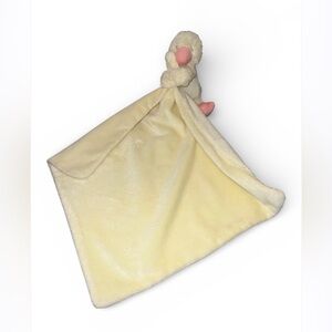 Jellycat Bashful Duck Duckling Soother Security Baby Blanket Lovey Yellow